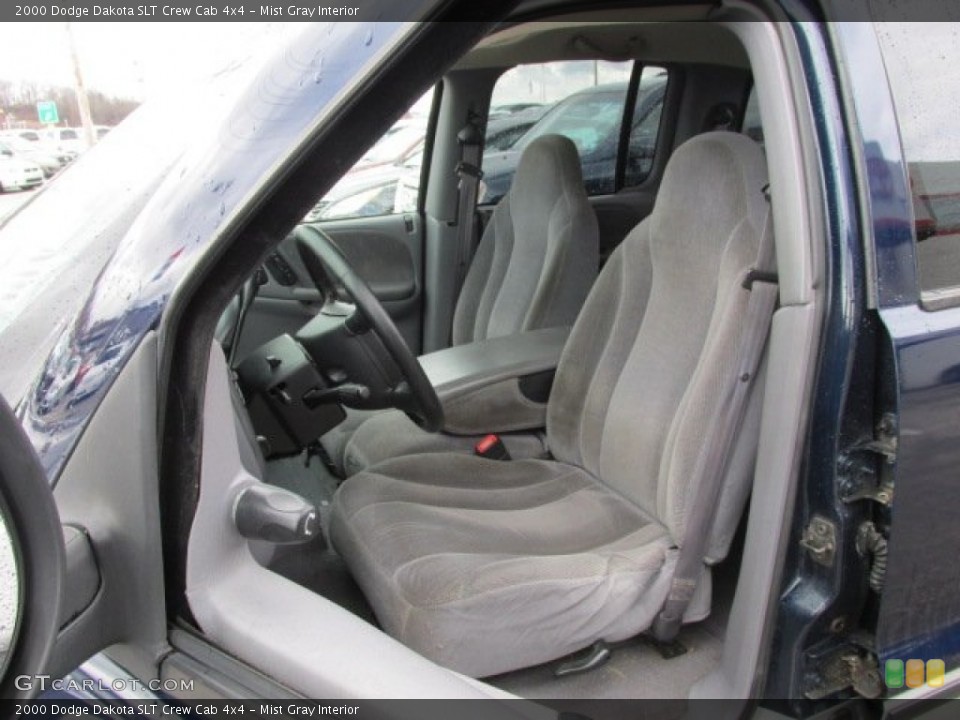Mist Gray Interior Front Seat for the 2000 Dodge Dakota SLT Crew Cab 4x4 #77746625