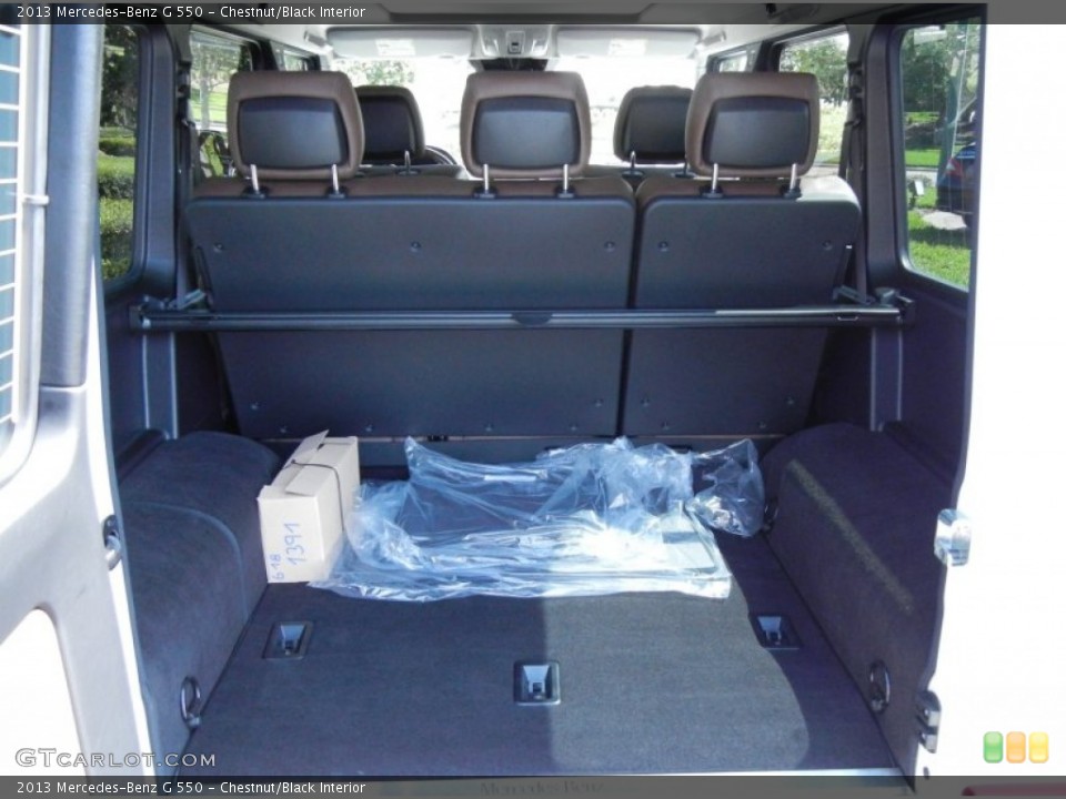 Chestnut/Black Interior Trunk for the 2013 Mercedes-Benz G 550 #77746656