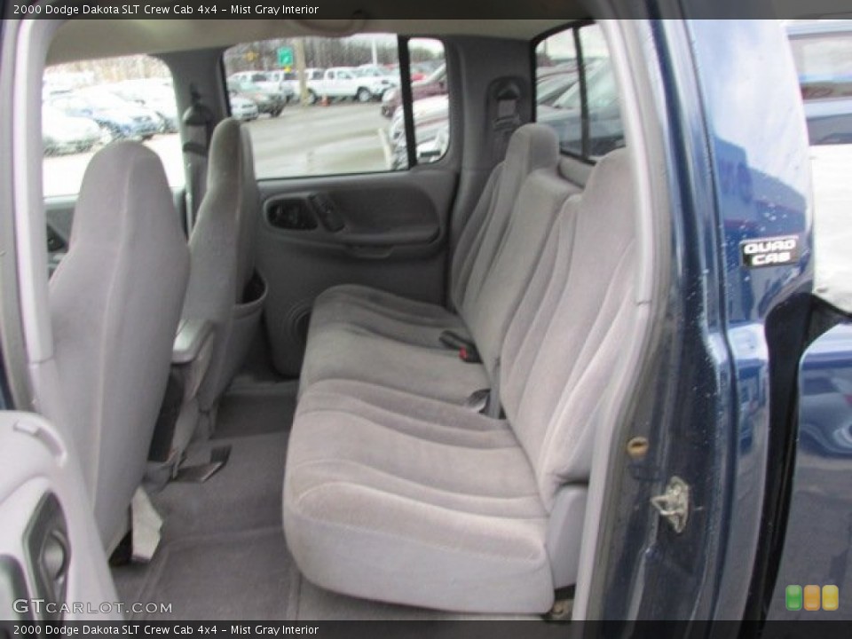 Mist Gray Interior Rear Seat for the 2000 Dodge Dakota SLT Crew Cab 4x4 #77746662
