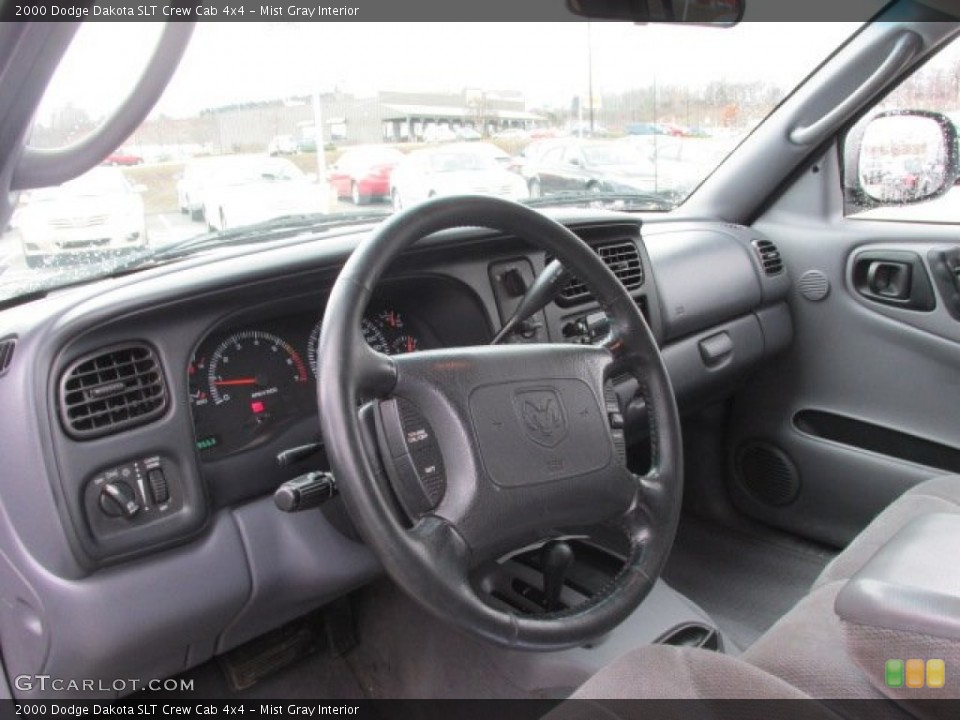 Mist Gray Interior Dashboard for the 2000 Dodge Dakota SLT Crew Cab 4x4 #77746679