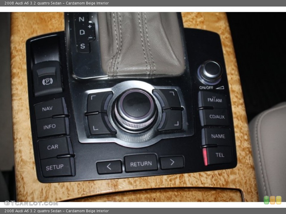 Cardamom Beige Interior Controls for the 2008 Audi A6 3.2 quattro Sedan #77747115