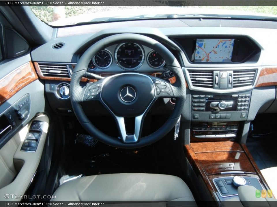 Almond/Black Interior Dashboard for the 2013 Mercedes-Benz E 350 Sedan #77747558