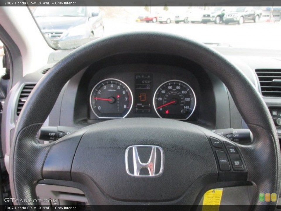 Gray Interior Steering Wheel for the 2007 Honda CR-V LX 4WD #77748271