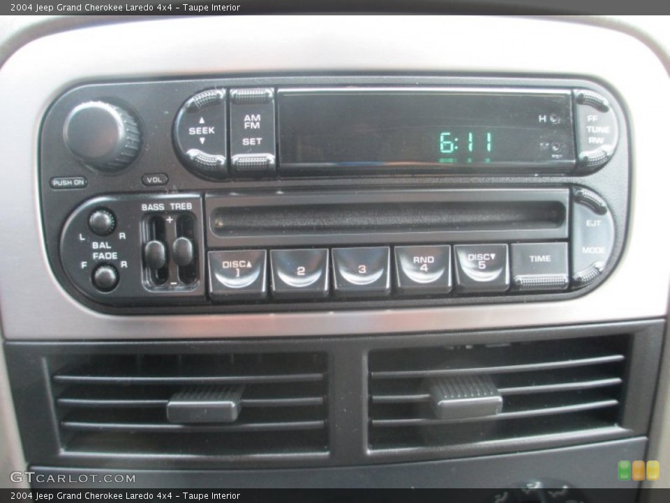 Taupe Interior Audio System for the 2004 Jeep Grand Cherokee Laredo 4x4 #77748368