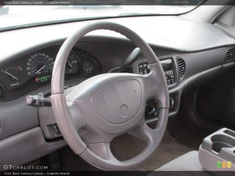 Graphite Interior Steering Wheel for the 2003 Buick Century Custom #77749356