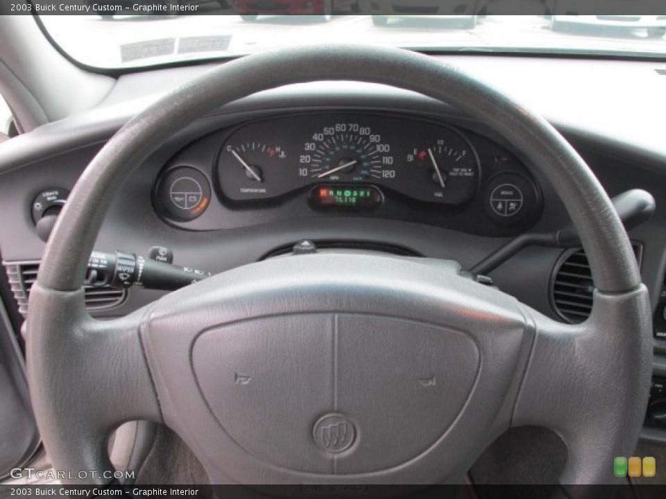 Graphite Interior Steering Wheel for the 2003 Buick Century Custom #77749455