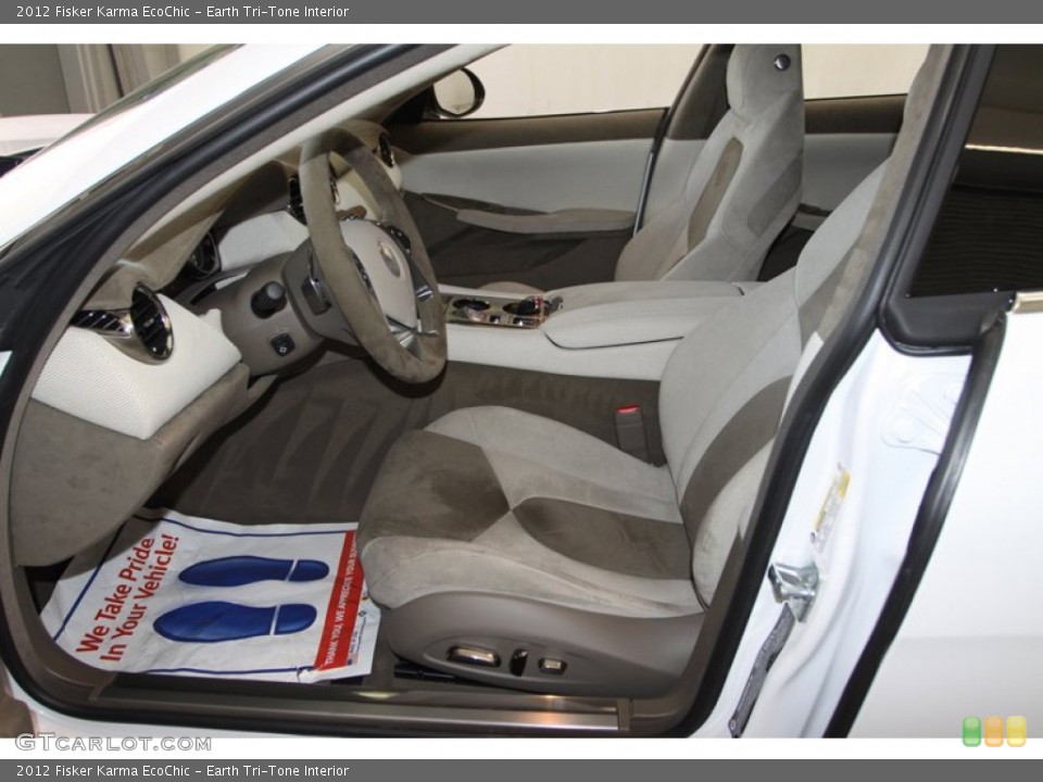 Earth Tri-Tone Interior Front Seat for the 2012 Fisker Karma EcoChic #77750901