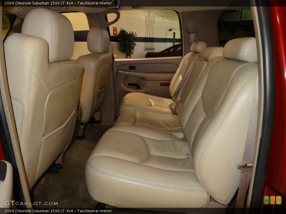 Tan/Neutral Interior Rear Seat for the 2004 Chevrolet Suburban 1500 LT 4x4 #77751093