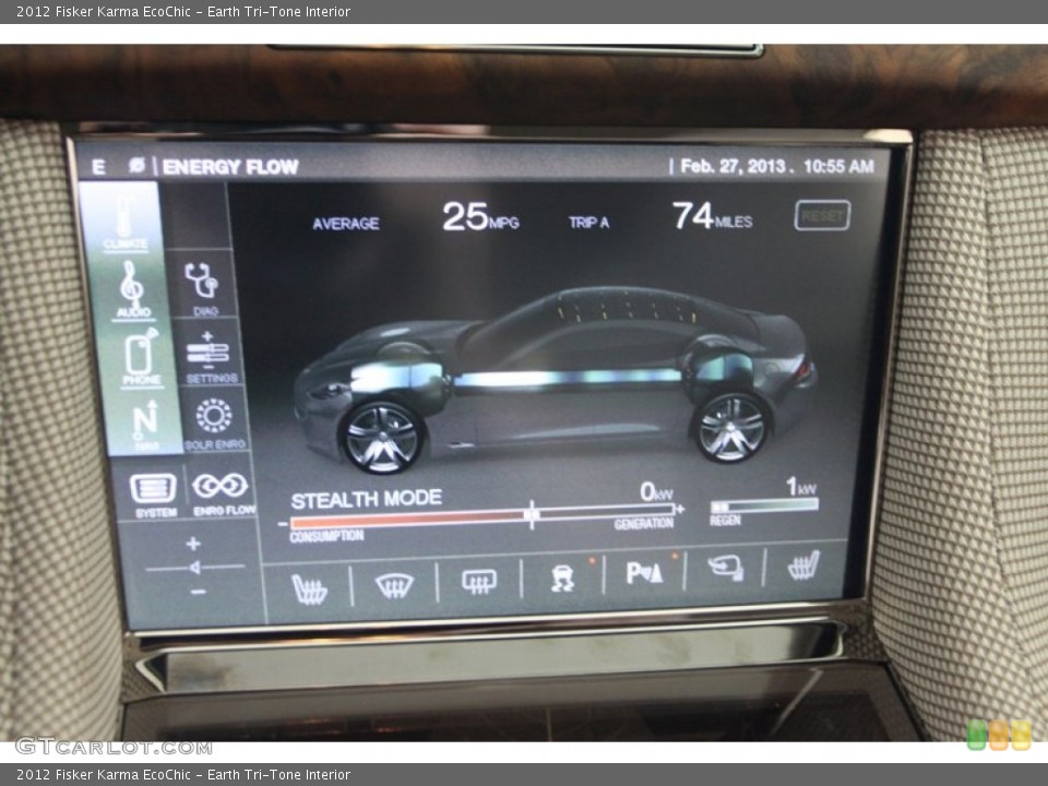 Earth Tri-Tone Interior Controls for the 2012 Fisker Karma EcoChic #77751406