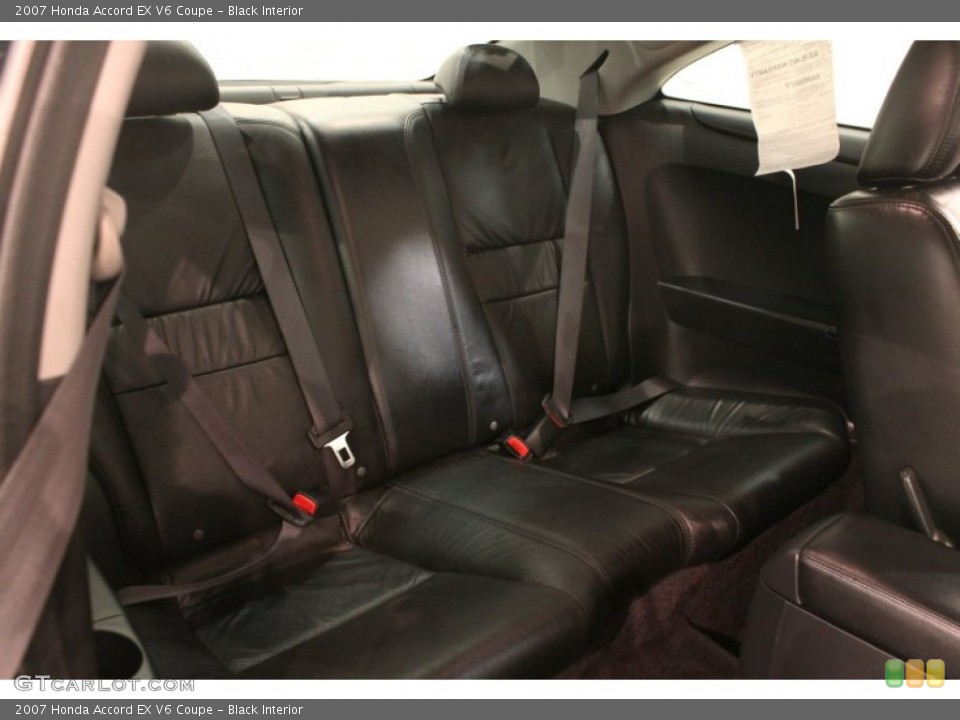 Black Interior Rear Seat for the 2007 Honda Accord EX V6 Coupe #77751519