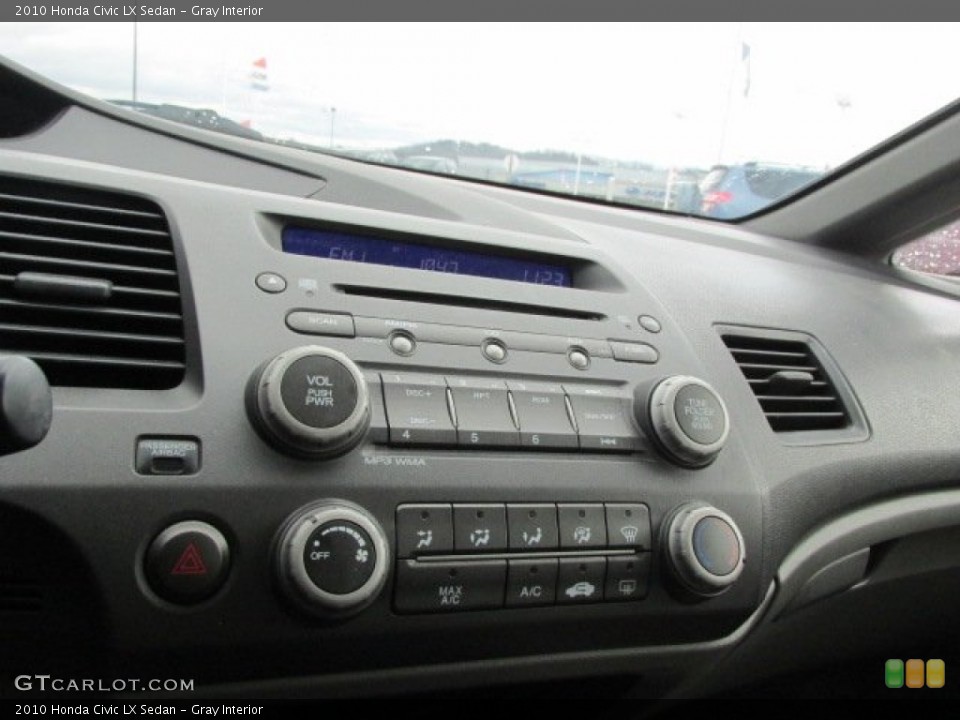 Gray Interior Controls for the 2010 Honda Civic LX Sedan #77751520