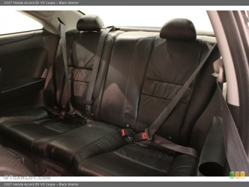 Black Interior Rear Seat for the 2007 Honda Accord EX V6 Coupe #77751537