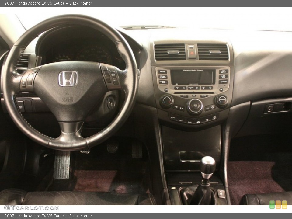 Black Interior Dashboard for the 2007 Honda Accord EX V6 Coupe #77751565