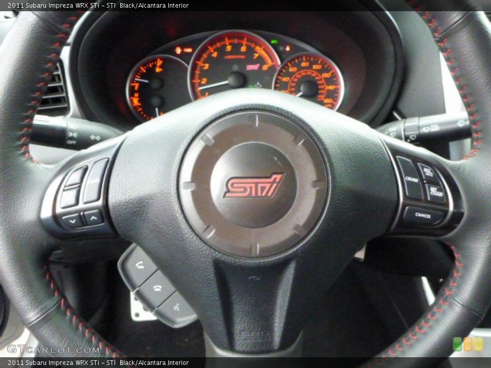 STI  Black/Alcantara Interior Steering Wheel for the 2011 Subaru Impreza WRX STi #77751625