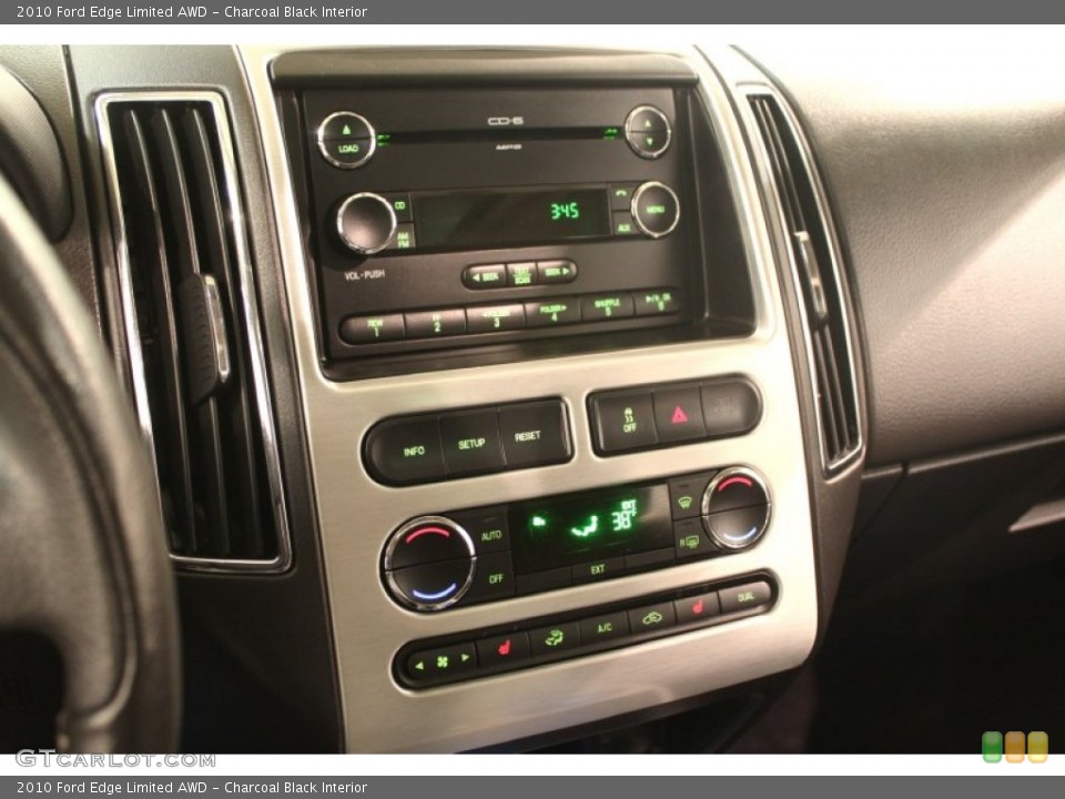 Charcoal Black Interior Controls for the 2010 Ford Edge Limited AWD #77751837