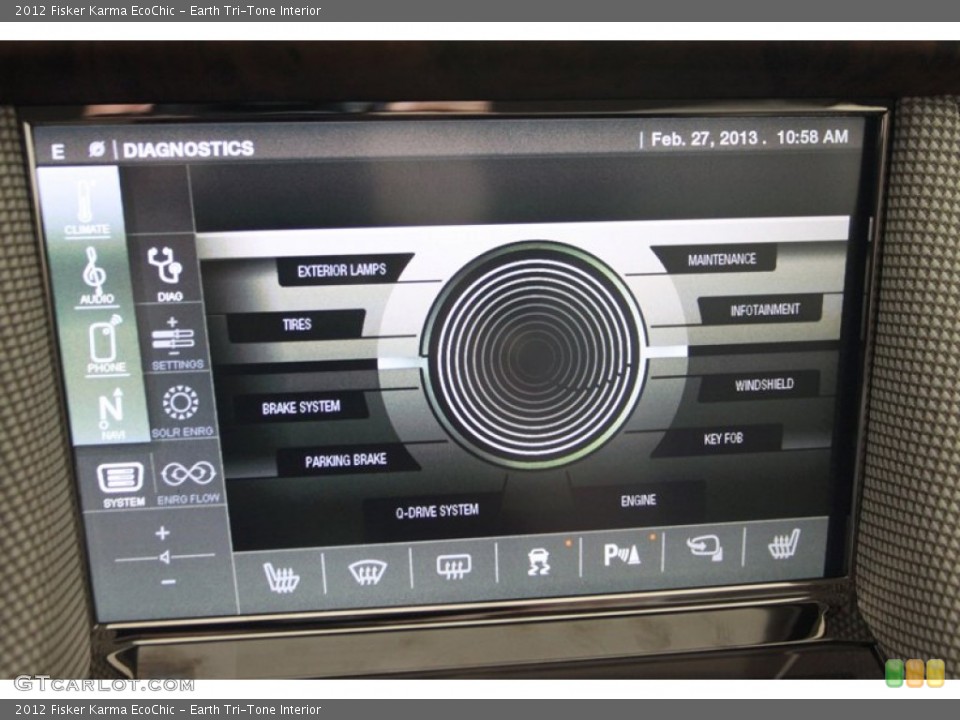 Earth Tri-Tone Interior Controls for the 2012 Fisker Karma EcoChic #77751847