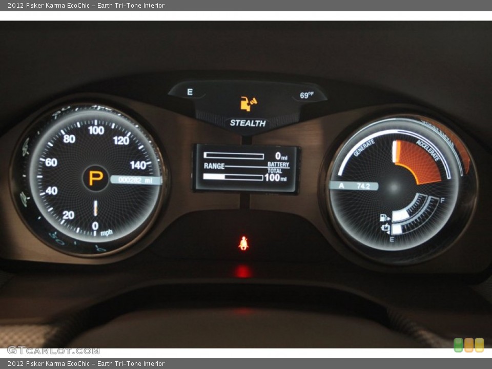 Earth Tri-Tone Interior Gauges for the 2012 Fisker Karma EcoChic #77751930