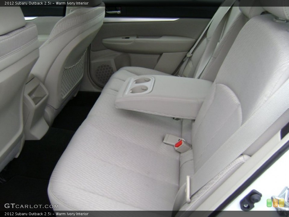 Warm Ivory Interior Rear Seat for the 2012 Subaru Outback 2.5i #77752020