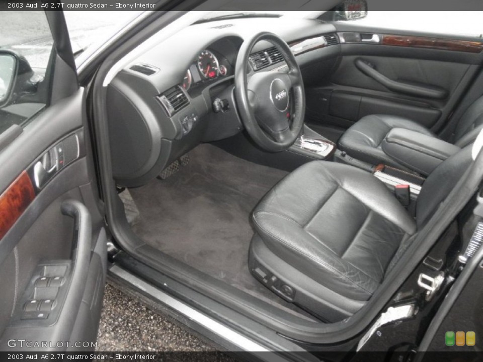 Ebony Interior Prime Interior for the 2003 Audi A6 2.7T quattro Sedan #77752131