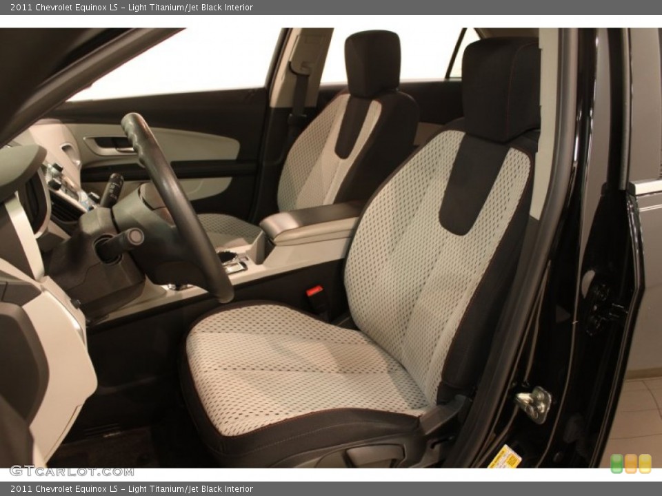 Light Titanium/Jet Black Interior Front Seat for the 2011 Chevrolet Equinox LS #77752208
