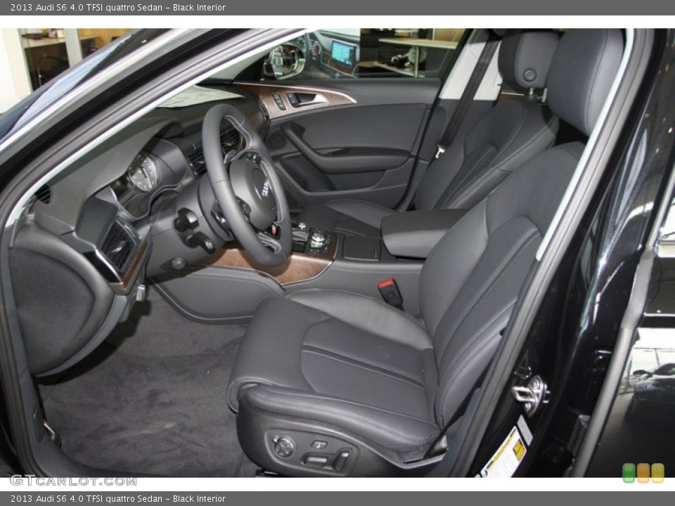 Black Interior Front Seat for the 2013 Audi S6 4.0 TFSI quattro Sedan #77752212