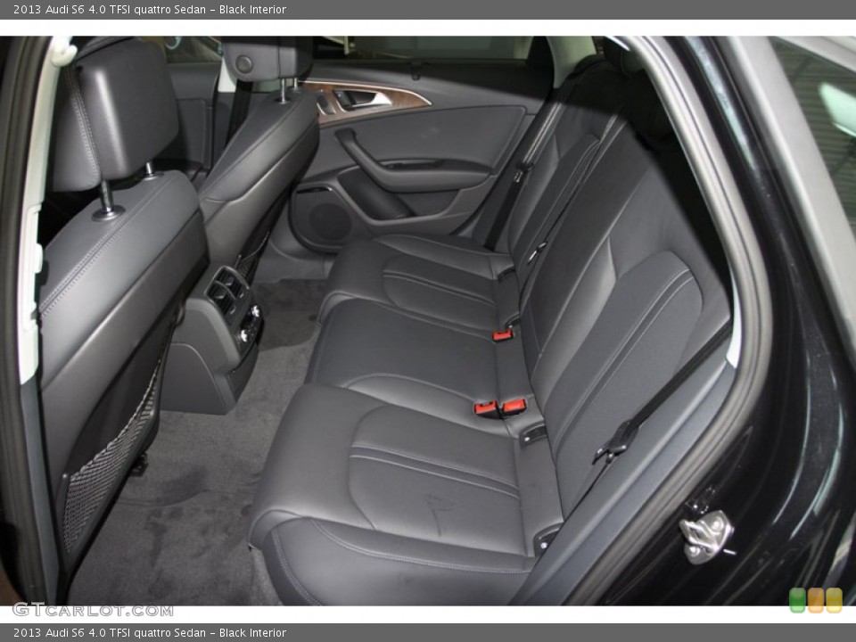 Black Interior Rear Seat for the 2013 Audi S6 4.0 TFSI quattro Sedan #77752251