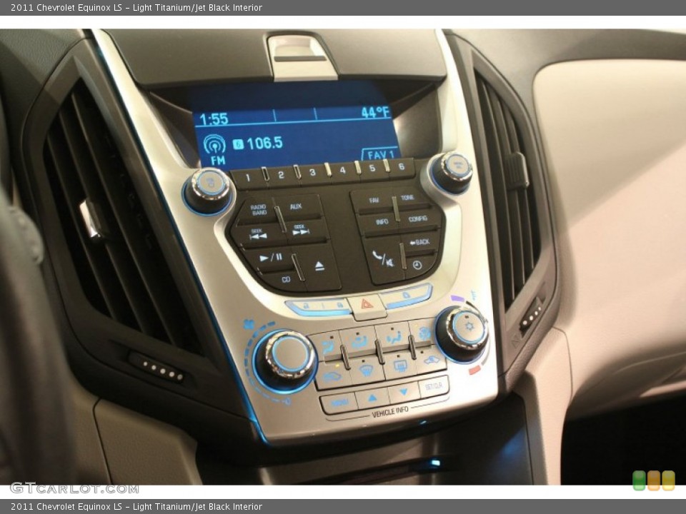 Light Titanium/Jet Black Interior Controls for the 2011 Chevrolet Equinox LS #77752263