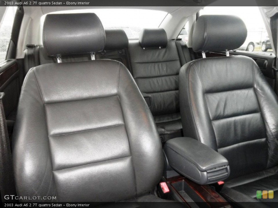 Ebony Interior Photo for the 2003 Audi A6 2.7T quattro Sedan #77752560