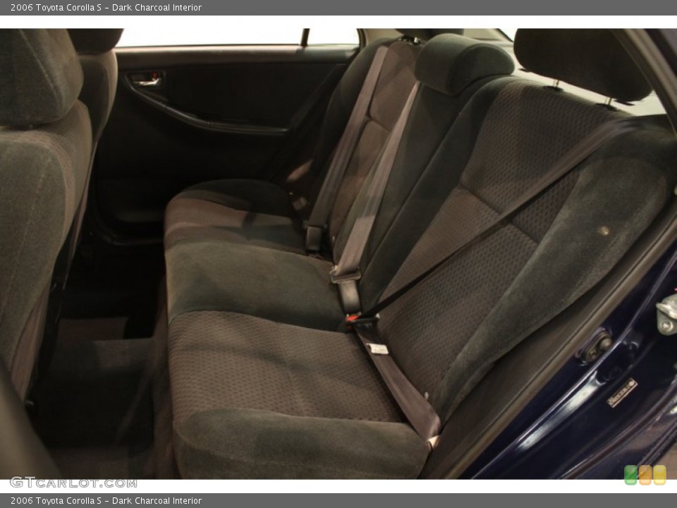 Dark Charcoal Interior Rear Seat for the 2006 Toyota Corolla S #77752623