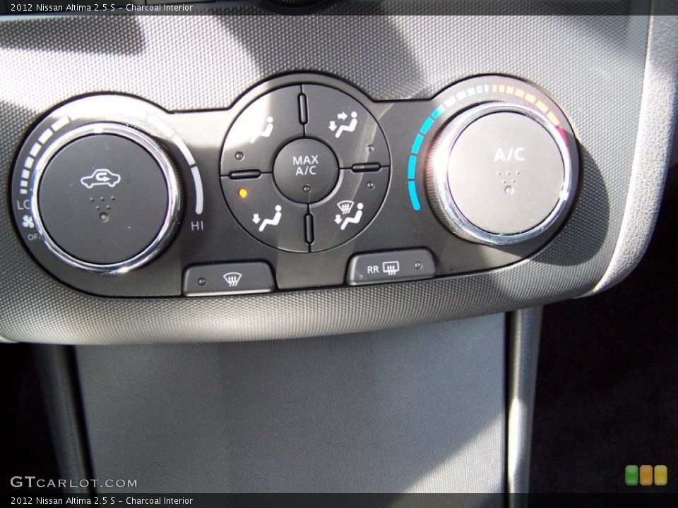 Charcoal Interior Controls for the 2012 Nissan Altima 2.5 S #77753323
