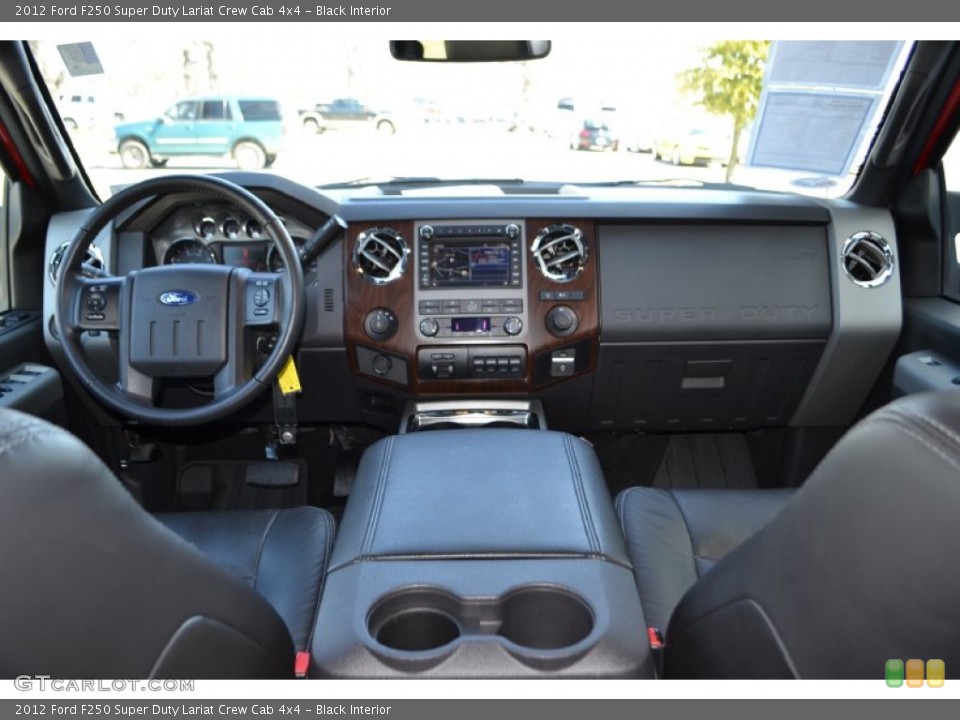 Black Interior Dashboard for the 2012 Ford F250 Super Duty Lariat Crew Cab 4x4 #77753583