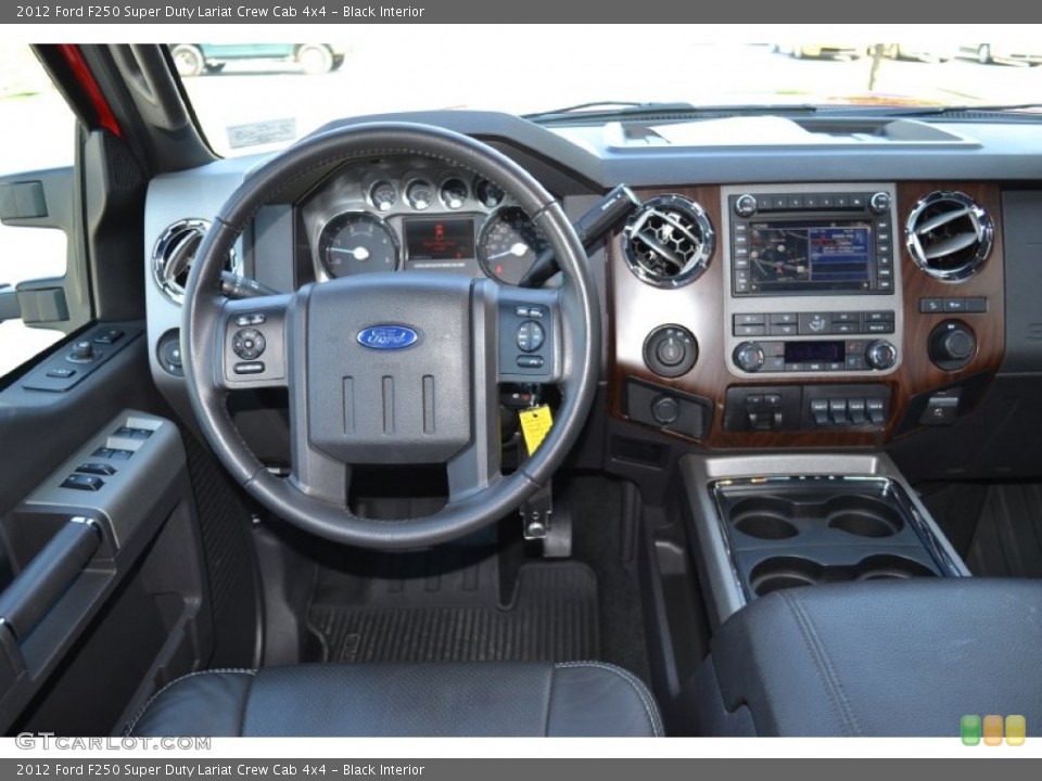 Black Interior Dashboard for the 2012 Ford F250 Super Duty Lariat Crew Cab 4x4 #77753602
