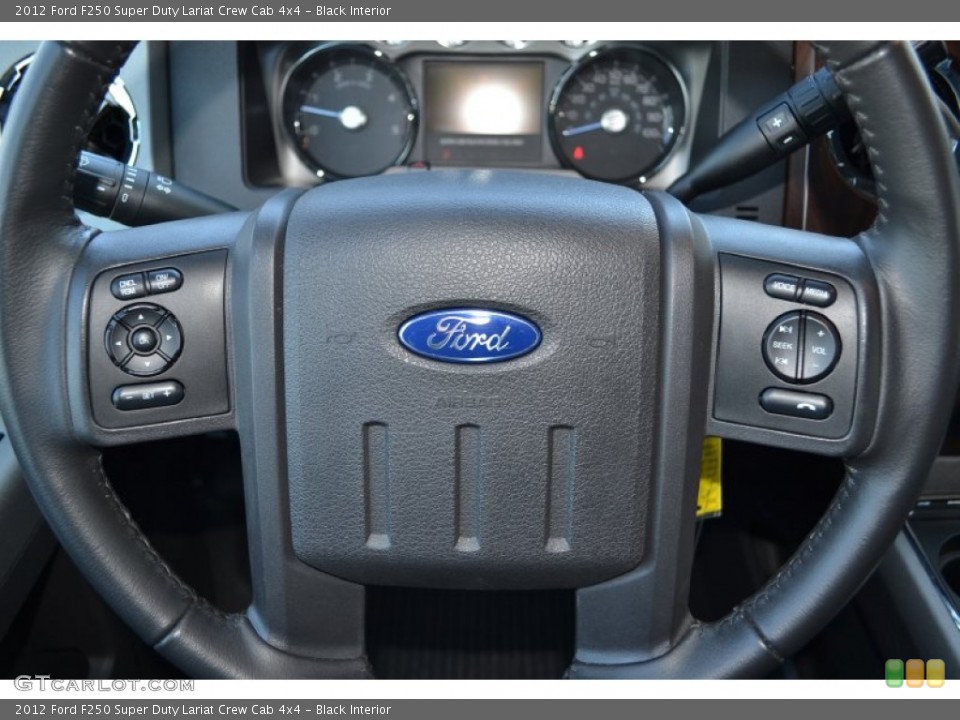 Black Interior Controls for the 2012 Ford F250 Super Duty Lariat Crew Cab 4x4 #77753628