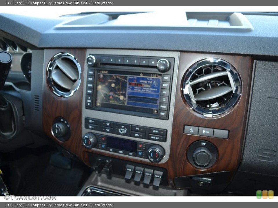Black Interior Controls for the 2012 Ford F250 Super Duty Lariat Crew Cab 4x4 #77753646