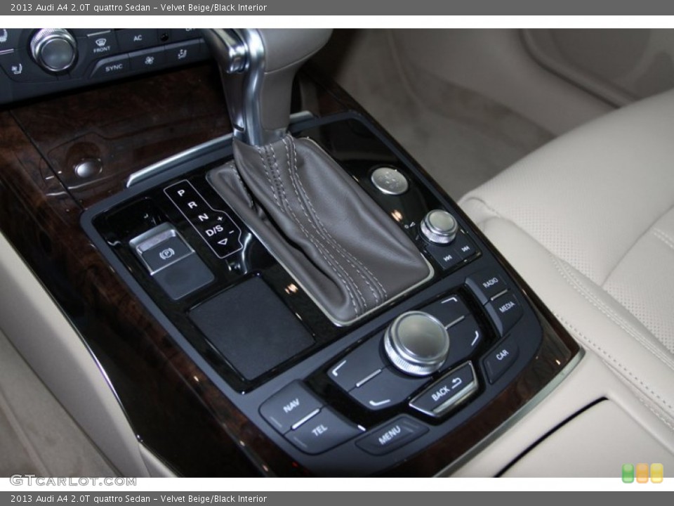 Velvet Beige/Black Interior Transmission for the 2013 Audi A4 2.0T quattro Sedan #77753673