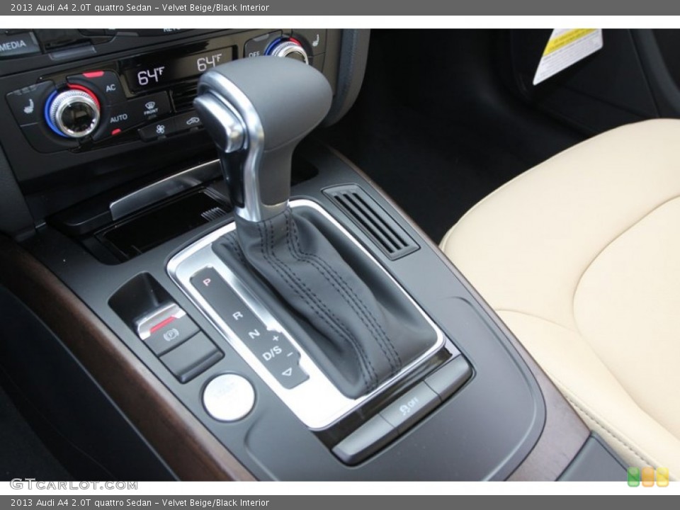 Velvet Beige/Black Interior Transmission for the 2013 Audi A4 2.0T quattro Sedan #77754153