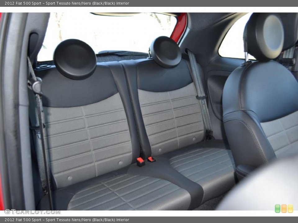 Sport Tessuto Nero/Nero (Black/Black) Interior Rear Seat for the 2012 Fiat 500 Sport #77755563