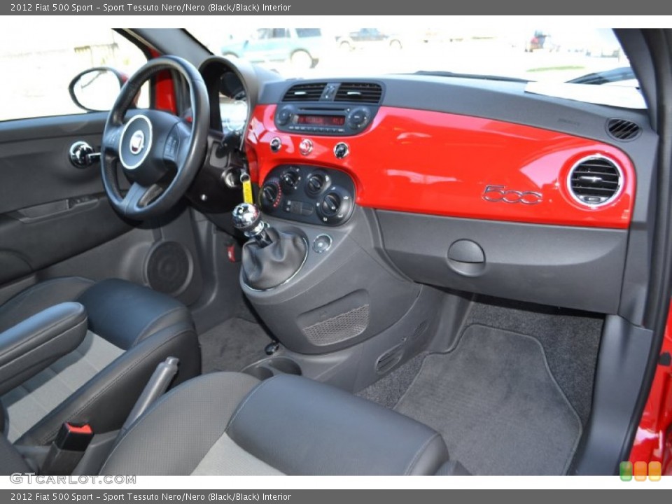 Sport Tessuto Nero/Nero (Black/Black) Interior Dashboard for the 2012 Fiat 500 Sport #77755662