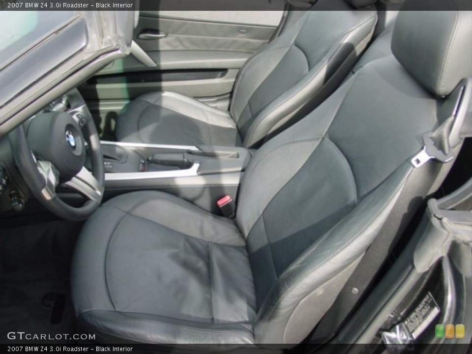Black Interior Front Seat for the 2007 BMW Z4 3.0i Roadster #77756164