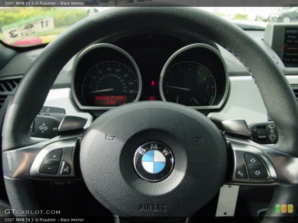 Black Interior Steering Wheel for the 2007 BMW Z4 3.0i Roadster #77756217