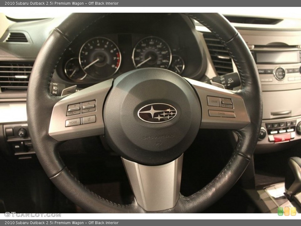 Off Black Interior Steering Wheel for the 2010 Subaru Outback 2.5i Premium Wagon #77756572