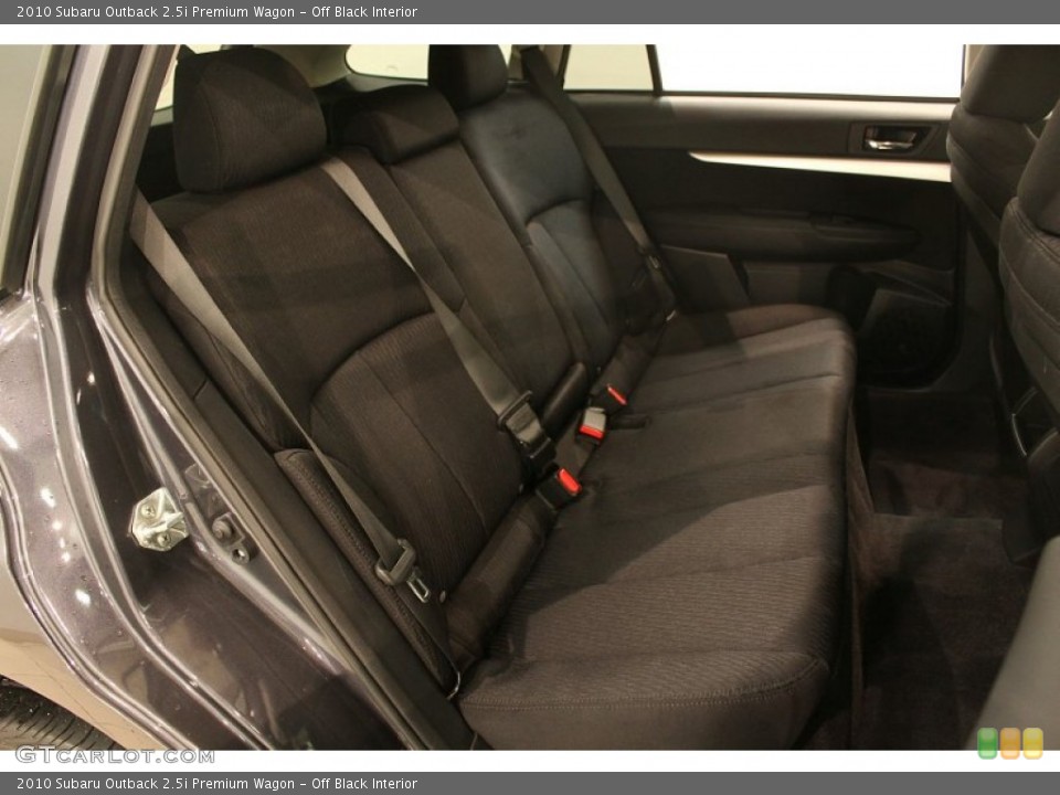 Off Black Interior Rear Seat for the 2010 Subaru Outback 2.5i Premium Wagon #77756655