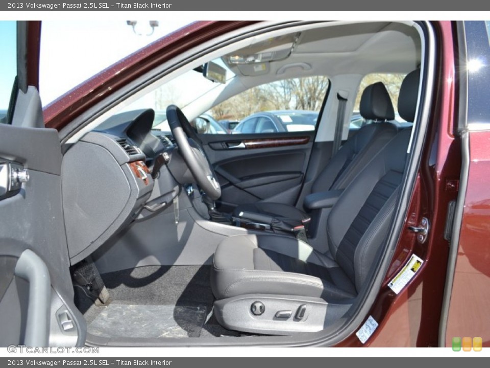Titan Black Interior Front Seat for the 2013 Volkswagen Passat 2.5L SEL #77756931
