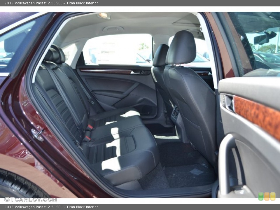 Titan Black Interior Rear Seat for the 2013 Volkswagen Passat 2.5L SEL #77756943