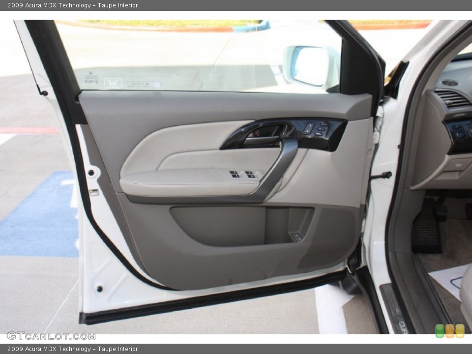Taupe Interior Door Panel for the 2009 Acura MDX Technology #77757100