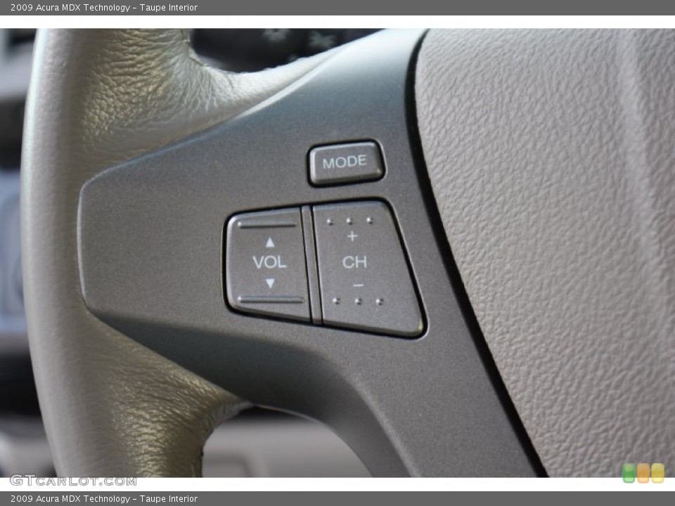Taupe Interior Controls for the 2009 Acura MDX Technology #77757425