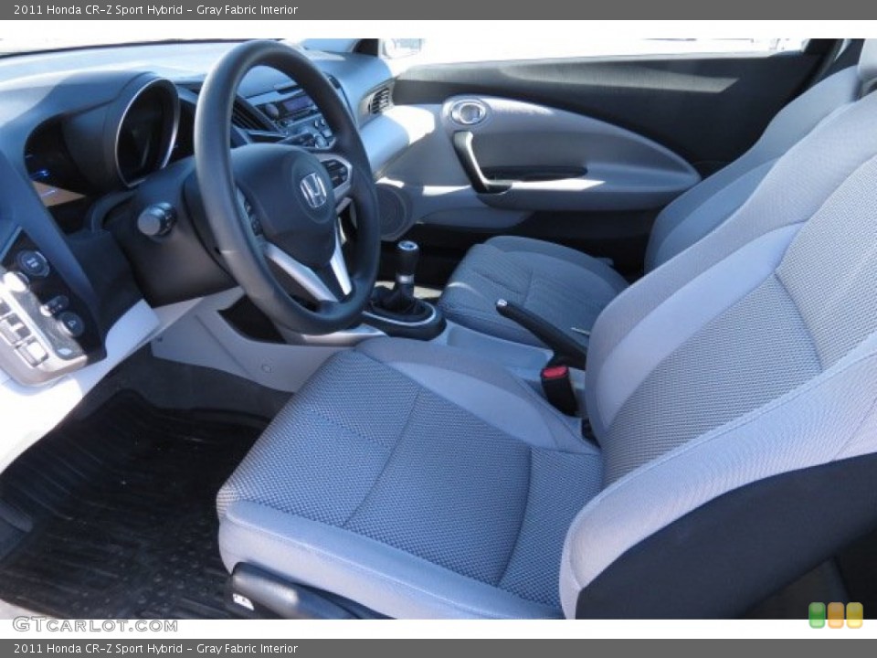 Gray Fabric Interior Prime Interior for the 2011 Honda CR-Z Sport Hybrid #77757607