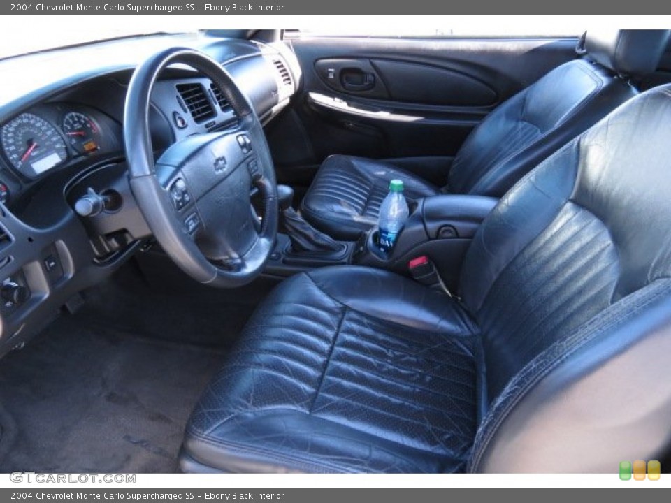 Ebony Black Interior Photo for the 2004 Chevrolet Monte Carlo Supercharged SS #77758104