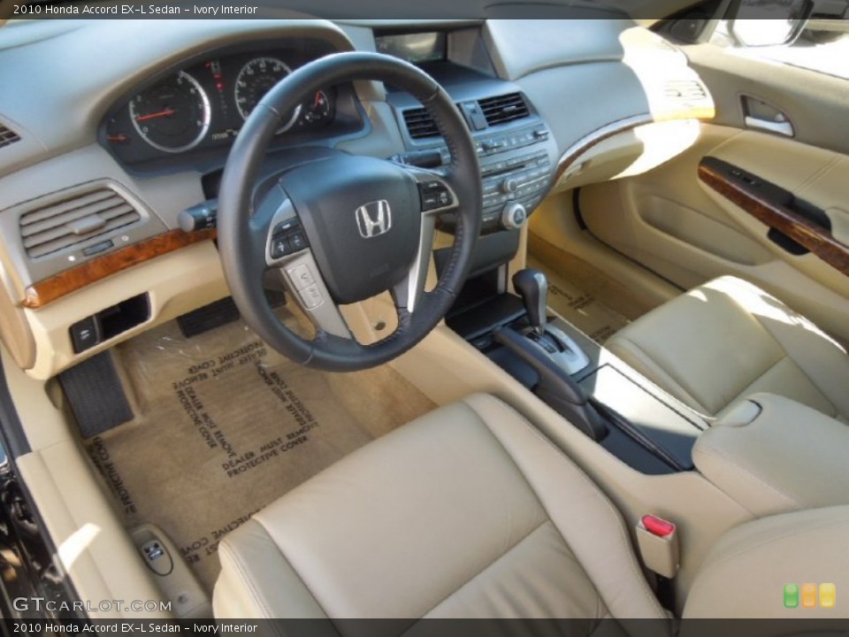 Ivory Interior Prime Interior for the 2010 Honda Accord EX-L Sedan #77758158