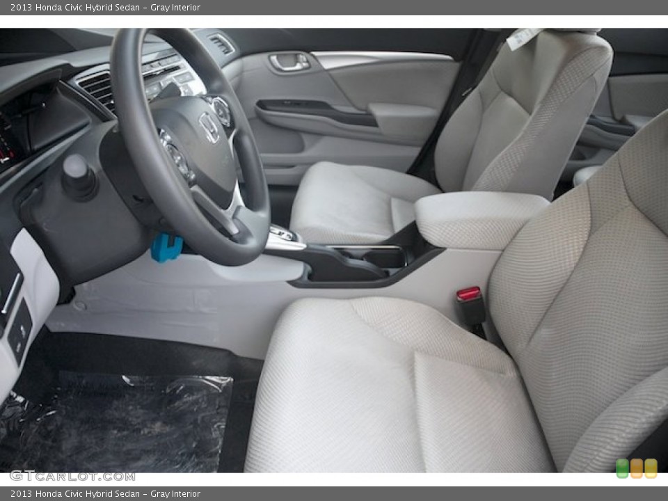 Gray Interior Front Seat for the 2013 Honda Civic Hybrid Sedan #77758464